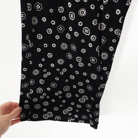 Coldwater Creek Black & White Floral Pants - Picture 3 of 7